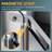 Neo-Angle Corner Shower Enclosure, Pivot Shower Door,6mm Frosted Tempered Glass,36.5"W*36.5"D*72"H