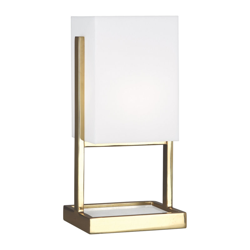 Nikole Table Lamp, Modern Brass/White Marble