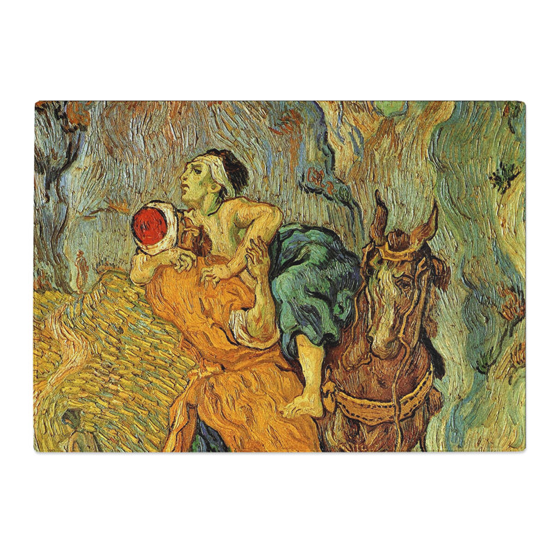 The Good Samaritan by Vincent Van Gogh Chopping Board, 20cm W x 28.5cm L
