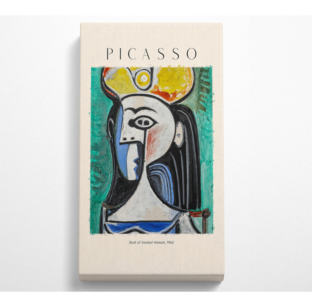 Raziya Büste einer sitzenden Frau, 1962 von Picasso - Druck