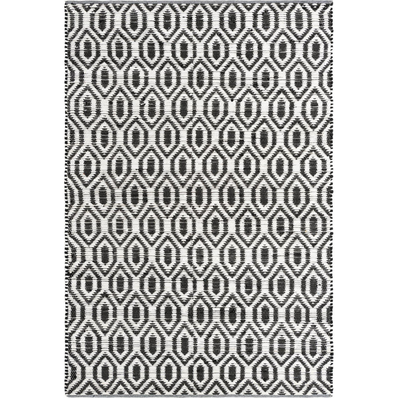 Egge Cotton Geometric Indoor Rug, Rectangle 7' x 10'