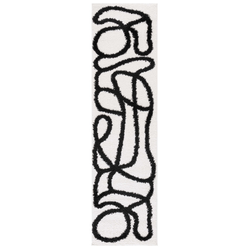 Darshini Geometric Area Rug, Runner 66 x 244 cm