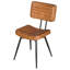 Chaises d'appoint Camel 2, pieds en métal noir - Chaises de style industriel 2 pièces au choix pour la salle à manger, Construction Essential