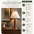  Helixia Twisted Faux Wood Table Lamp with USB C Port