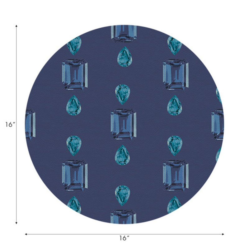 Napperon Gem Sapphires, Saphirs, Bleu