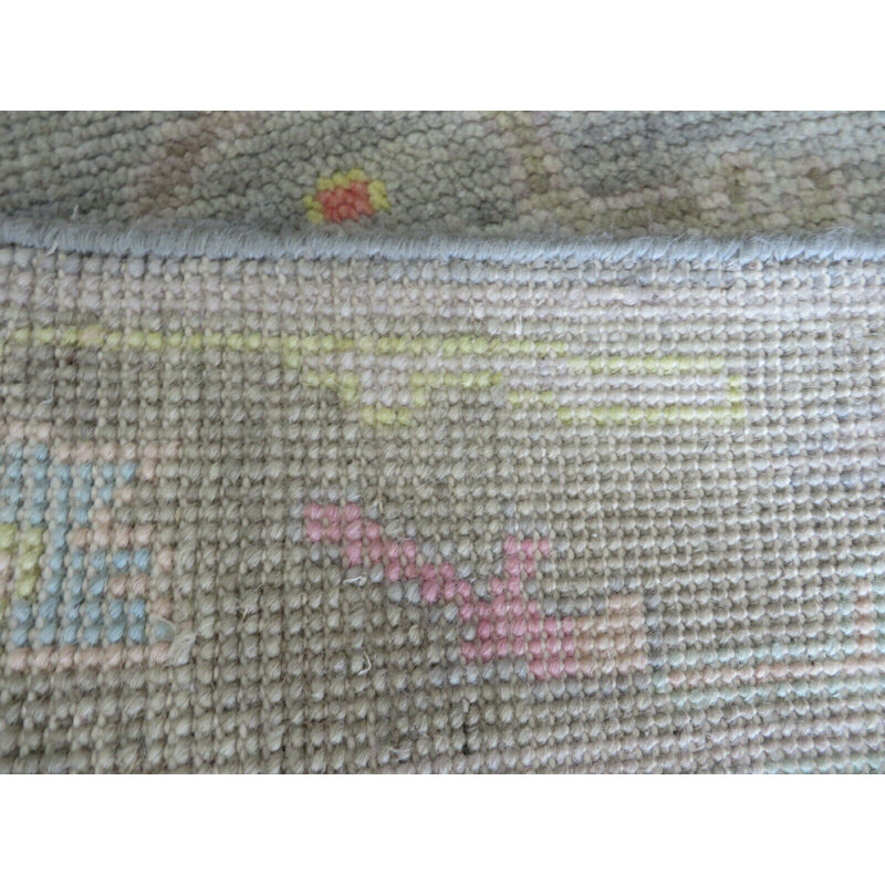 Tapis de couloir oriental gris noué à la main 2 pi 7 po x 11 pi 7 po 013FF991D3FE45FD90DC0A46B0A3E252