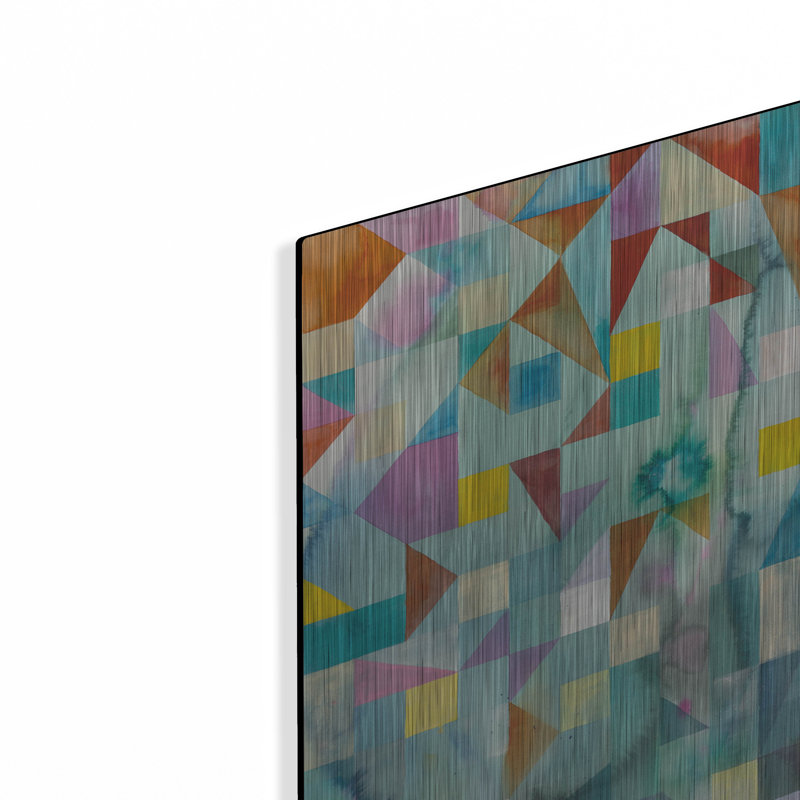  'Modern Patchwork' by Danhui Nai Metal Wall Art, 12" H x 12" W