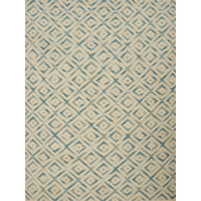 Geometric Area Rug in Beige/Blue