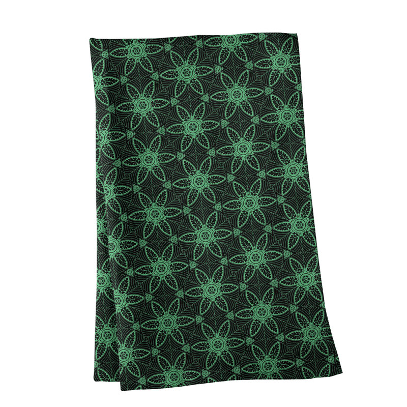 Mcguigan Tea Towel Kitchen Towel, Poly Twill, Green/Black