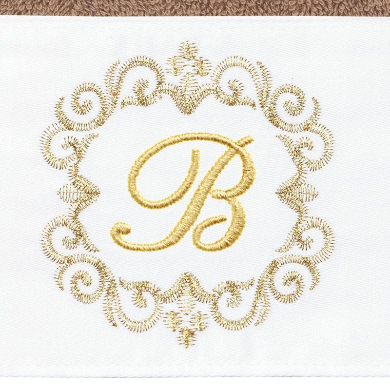 Winston Porter 100% Turkish Cotton Wensel 2PC Embellished Hand Towel Set, B