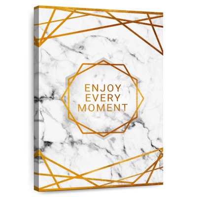 Tergel «Enjoy Every Moment», typographie géométrique