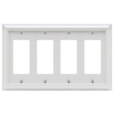 Deerfield 4-Gang Rocker Wall Plate