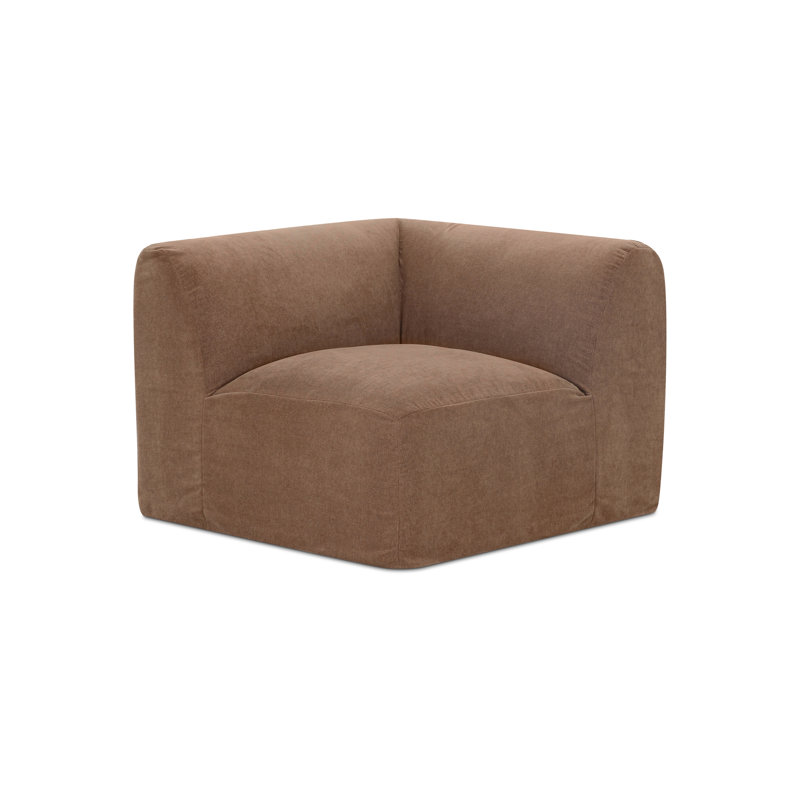 Isla Corner Chair Beige, Latte Loft Canvas 