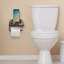 Porte-papier hygiénique en métal avec tablette
