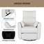 Fauteuil inclinable pivotant rembourré Emese-1306659010