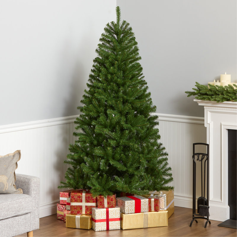 North Valley 60" Green Spruce Artificial Christmas Tree with Stand, 6.5 FT