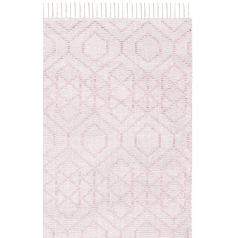 Tapis géométrique en coton tissé à la main Montauk, Rectangle de 5 pi x 8 pi