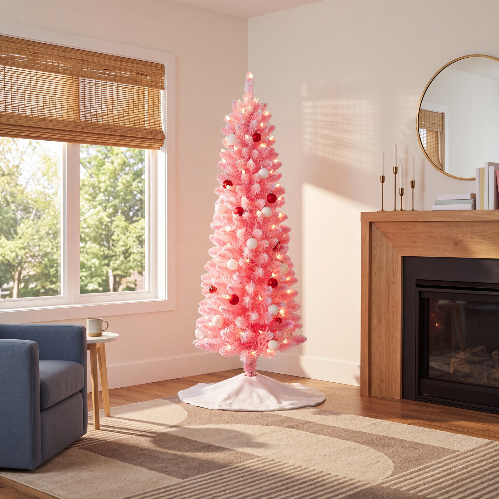 54' Lighted Artificial Christmas Tree