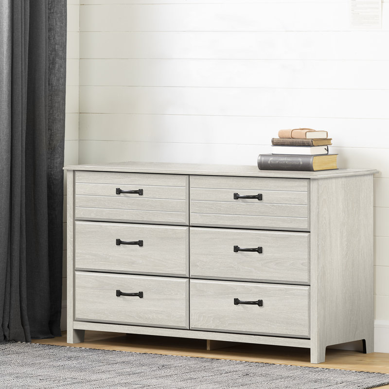 Commode 6 tiroirs Cubby, Bleuet