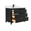 42" Cadet Finish Solid Wood Sink Vanity  With 1' Artificial Stone Top-1571725722
