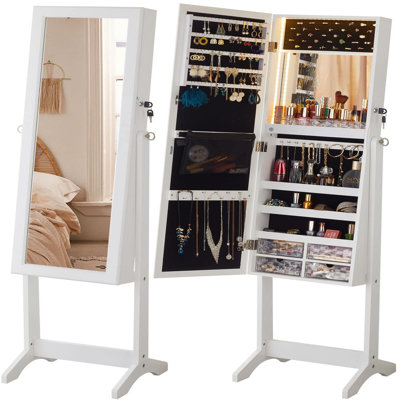 Armoire à bijoux en miroir Ultimate Luxury HD - Illuminez votre routine beauté