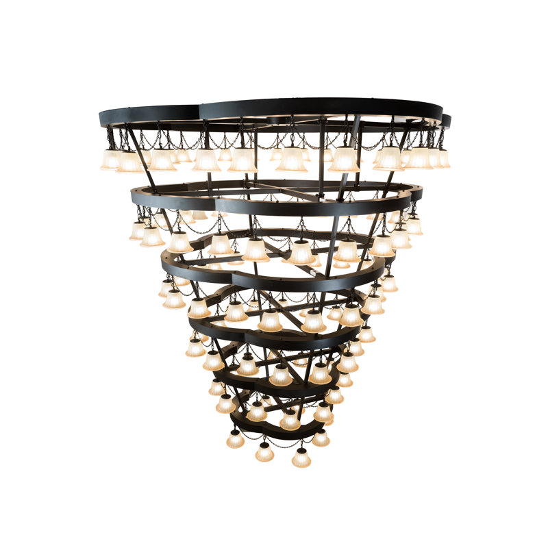 Cretella 108 - Light Dimmable Tiered Chandelier