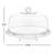 Libbey Selene 6-in-1 Multiuse Glass Server, Punch Bowl, Chip and Dip Bowl, Cake Stand