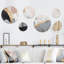 «Rose Gold Unveiling Reverie IV» - Décoration murale abstraite florale en métal