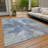 Machine Washable Indoor/Outdoor Claudian ACN1632 Denim Rug-104235963