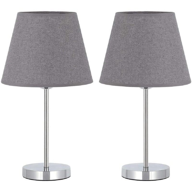 Ekemini Metal Table Lamp, Grey