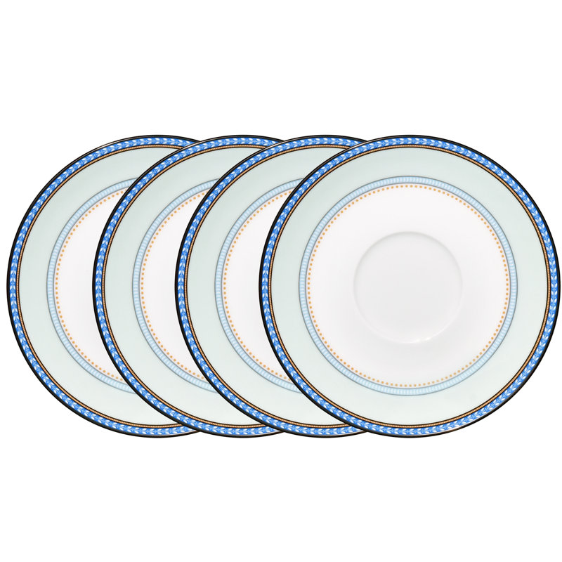 Ensemble de 4 soucoupes de 6 po Noritake Menorca Palace