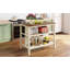 Îlot de cuisine fixe en bois massif rustique 45 po TopMAX