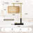 19.68'' H Modern Earthy Black/brass Metal Desk Lamps With Usb And Handwoven Shade For Living Room/bedroom