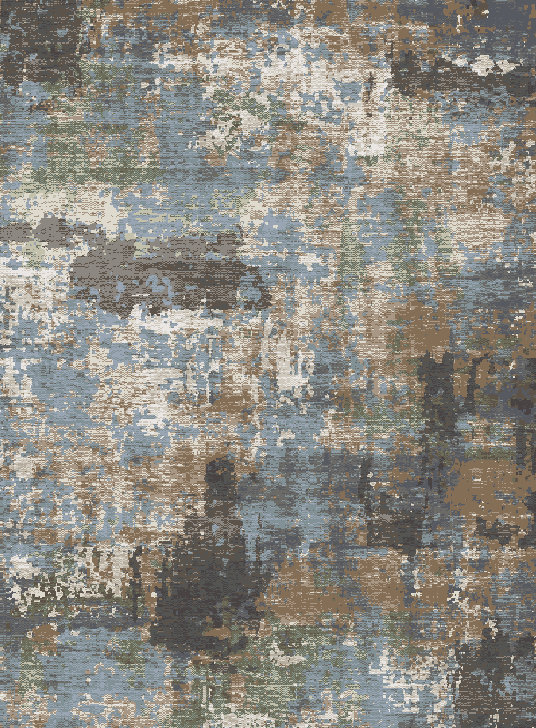 Plymouth Upton Multi Abstract Area Rug, Rectangle 5'3" x 7'2"