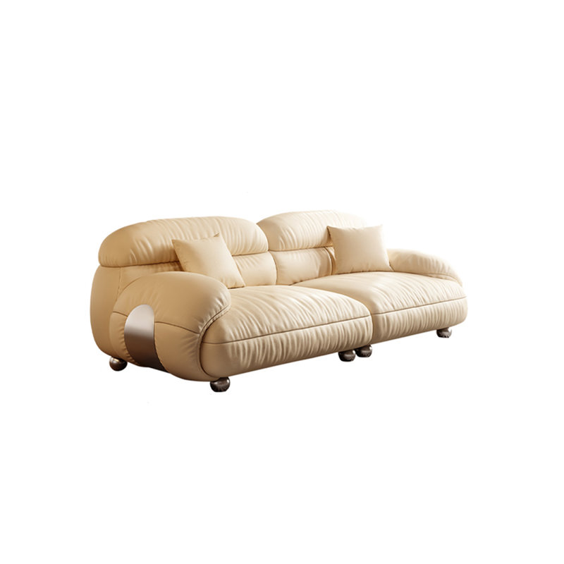 Canapé à rangée droite de style traditionnel chinois, H 33,07 po x l 86,61 po x P 38,18 po, 3