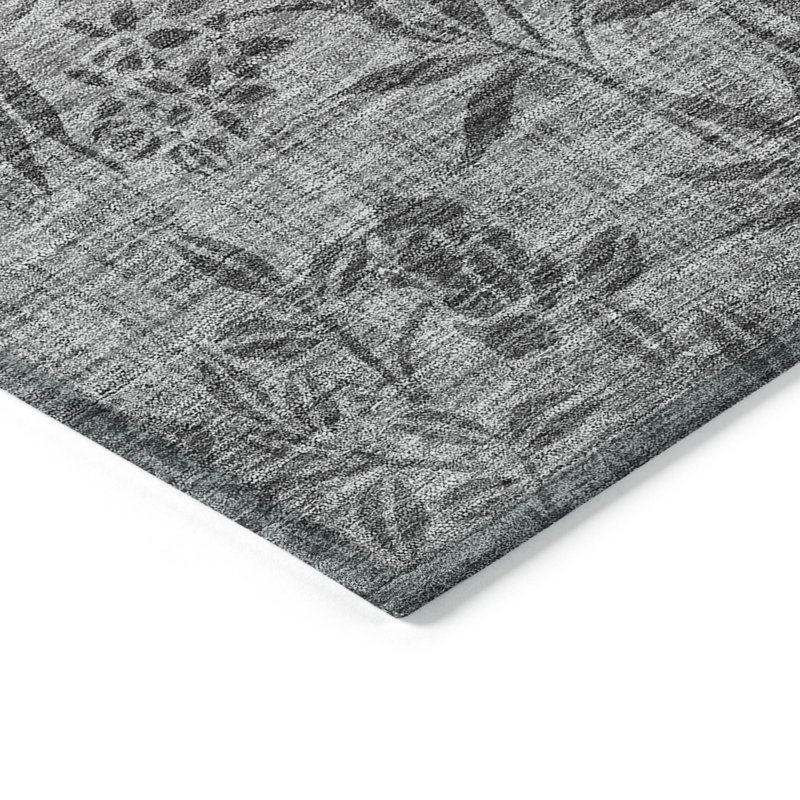 Tapis intérieur / extérieur en polyester tissé à la machine Prinston, Tapis de couloir 2 pi 3 po x 7 pi 6 po