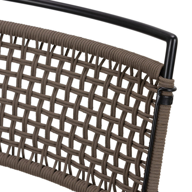 Wharton Outdoor Bar Stool, 31.38" H, Earth Rope