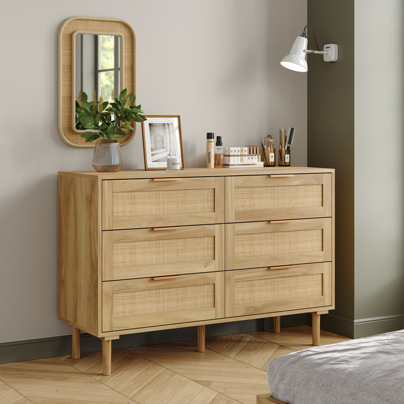  Commode 6 tiroirs Seeneytown, 29.8'' H x 42.5'' W x 15.9'' D