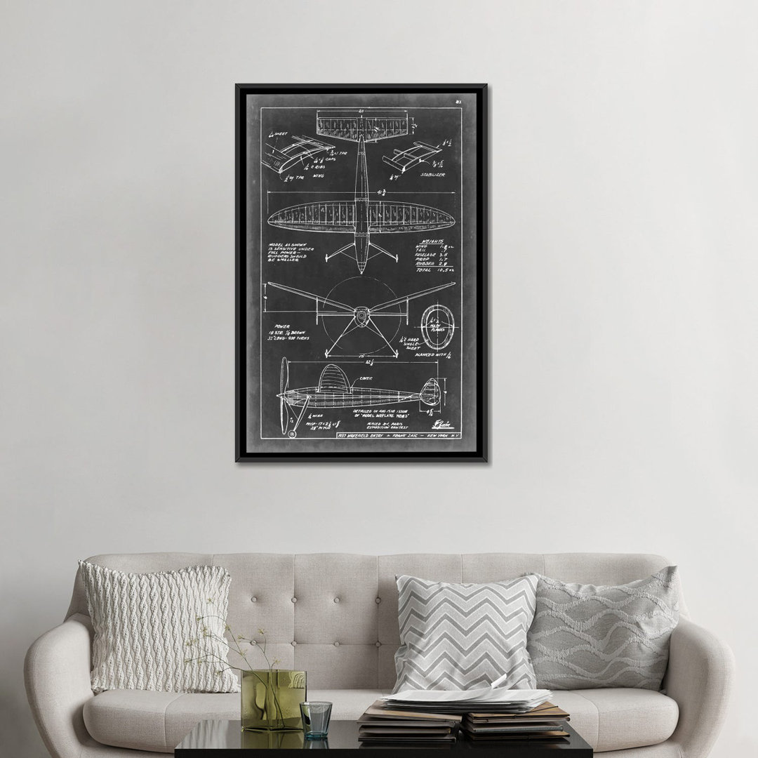 " Aeronautic Blueprint III " by Vision Studio East Urban Home Mat 
