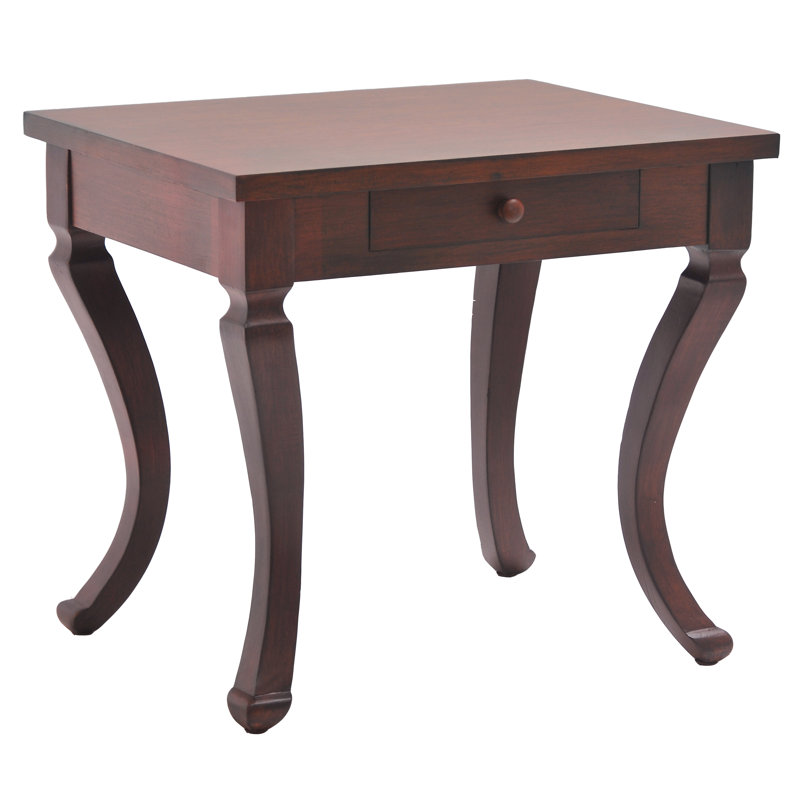 End Table with Storage, Brown