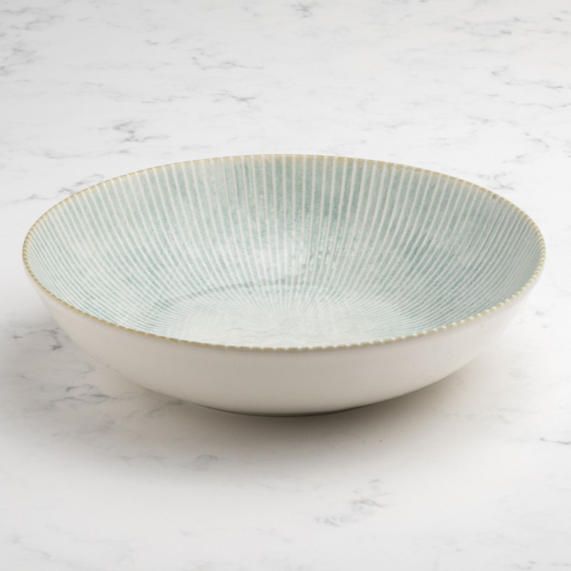 Assiette ronde creuse à couscous en porcelaine de qualité supérieure Paros-Aqua
