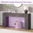 55.12'' Console Table With Drawers And LED Light-663281785