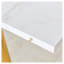 Table de salle à manger ronde extensible avec plateau en marbre blanc et pieds en métal doré - Table de cuisine rétractable moderne