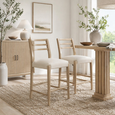 Ensemble de 2 tabourets de bar Farmhouse