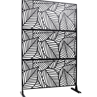 Outdoor & Indoor Metal Privacy Screen 76" H48" W - For Patio, Deck, Lawn. . Rust Fade . Elegant Fence Panels 76"48" Spaces. , Stylish. Enhance Privacy. Easy To Install