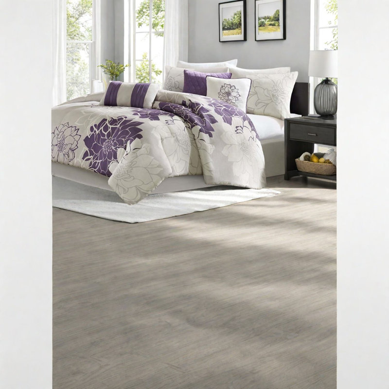 Ensembles de literie en satin de coton de qualité supérieure, design floral moderne, parfait pour la maison