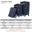 (20 + 24) Valise de voyage ensemble de valise deux pièces Mallette de transport Oxford sans verrou de mot de passe roue universelle + sac à dos en tissu Oxford NOIR-132056222-132056224