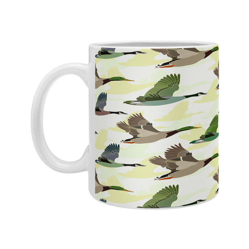 Grande tasse à café flying ducks