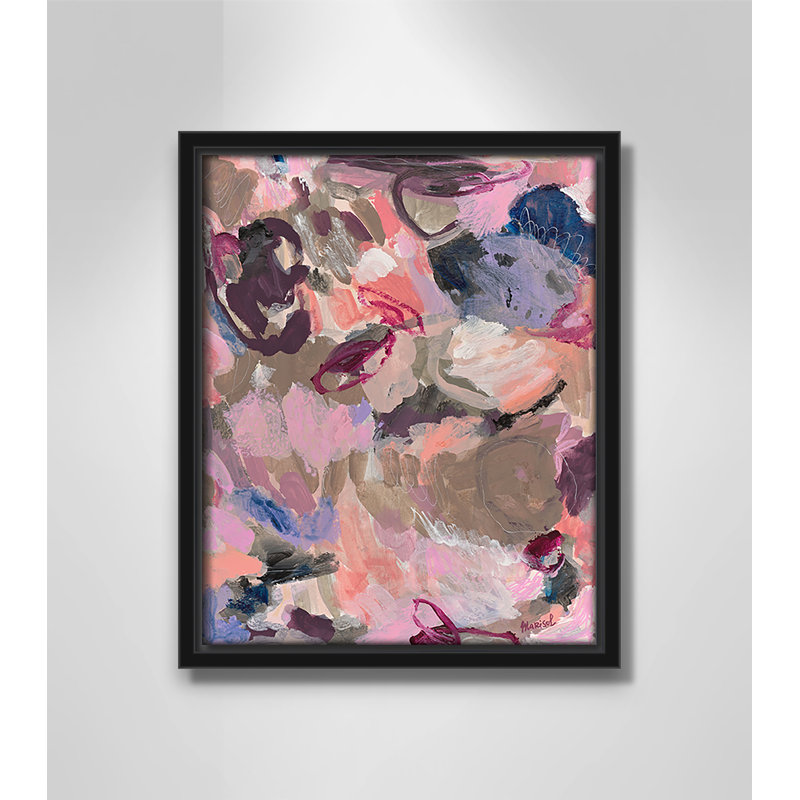 «Vineyard Evening Print» par Marisol Evora, L 9,5 po x H 11,5 po, Cadre flottant noir