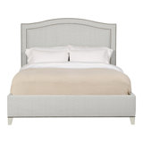 Caroline/Casey Queen Upholstered Low Profile Panel Bed